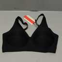 Jelly Bra Comfortable Bras for Women Wireless Push Up Bra Seamless Comfy No Underwire Supportive Bralettes Deep V Tshirt Bras Black M