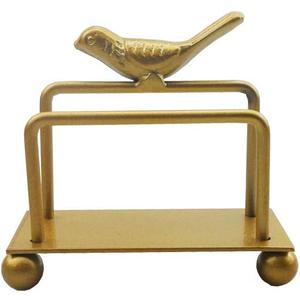 Metal Desktop Card Holder for Desk Decorative Business Card Display Stand for Countertop Bird Design Golden 1 Pack