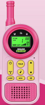 Ptnerbeh Walkie Talkies for Kids Toys: Toys for 312 Year Old Boys Girls  22 Channels 2 Way Radio Toy with Backlit LCD Flashlight  3 Miles Range for Outside/Camping/Hiking (2Pack),Pink