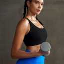 RUNNING GIRL Sports Bras for Women,Padded Sports Bra Tank Top Sexy Crisscross Back High Impact Longline Workout Yoga Bra (Black, XL)