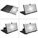 12" Mobile Phone Screen Magnifier,3D HD Mobile Magnifier Projector Screen for Movies,Videos, Foldable Phone Stand with Screen Amplifier,Supports All Smartphones (Black,12 inches)