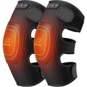 Cordless Knee Massager with Heat, 360All-around Vibration, Graphene Heating Pad for Knee, Rechargeable Multi Modes Large-size Range for Athletes Housewives Elders, Gifts for Men Women Home Office Use