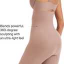 SPANX SPANXsculpt Power Series High-Waisted Mid-Thigh Short - Lightweight, All-Day Comfort - Core Control Shapewear (Large, Cafe Au Lait)