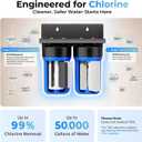 iSpring WGB21B 2-Stage Whole House Water Filtration System, 50000 Gallons