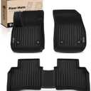 YHTAUTO Floor Mats Fit 2018-2025 Buick Enclave, TPE All Weather Car Mats Waterproof Anti-Slip Odorless Floor Liner, Interior Car Accessories Front & 2nd Row Liner