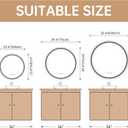LOVESPEJO 24x24 Round Backlit Bathroom Mirror with Lights, Circle LED Mirror for Bathroom, Fogless, Stepless Dimmable, 3 Color Changing, Memory, IP54, Shatterproof