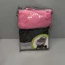 Tadpoles Quilted Stroller & Car Seat Cover - Black & Pink | 27" x 20" x 2" | Made of 100% Super Soft Microfiber Polyester | Warm, Gentle & Durable | Ideal for Use as a Stroller Cover & Car Seat Cover (Light Grey)