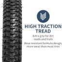YUNSCM 2-PCS 16" Bike Tires 16x1.75/47-305 and 16" Bike Tubes Schrader Valve Compatible with Stroller/Kid Bike 16 x 1.75 Bicycle Tires and Tubes (Y-687)