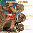 PINVNBY Betta Fish Cave Natural Wood Betta Fish Hideout for Aquarium Fish Tank Decorations Hideout Betta Fish Accessories Habitat Shelter for Crayfish Shrimp and Other Aquatic Pets
