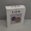 LAJAR 8 Pcs Self Adhesive Felt Bulletin Board Tiles (Large), Hexagon Color Felt Pin Board Wall Tiles for Photos, Pictures, Memos (Pink Large)