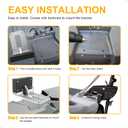 Universal Transom Trolling Motor Mounting Bracket for Kayaks/Kayak Marine Board Backing Plate Mount Bracket for Clamp-on Electric Trolling Motors