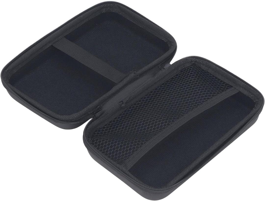 BORDSTRACT Travel Case for RG353V/RG35XX/RG353VS/R36S/RG405V Handheld Game Console, Portable Storage Bag Zipper Mesh Pocket for Charging USB Cable or Other Accessories (Black)