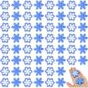 60Pcs Christmas Snowflake Fidget Toys Winter Fidget Toy Winter Stress Relief Toys for Christmas Decorations Xmas Party Favors