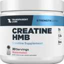 Transparent Labs Creatine HMB - Creatine Monohydrate Powder with HMB for Muscle Growth, Increased Strength, Enhanced Energy Output, and Improved Athletic Performance - 30 Servings, Watermelon