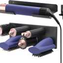 MyLifeUNIT Storage Holder for Dyson Airwrap Curling Iron New Complete, Metal Wall Mount for Dyson Air Wrap Accessories Organizer with Non-Slip Silicone Pad for Bathroom Bedroom Hair Salon Barbershop