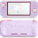 GeekShare Silicone Protective Shell Compatible with Switch Lite, Sweet Soft Ice Cream Cover Case for Switch Lite with 2 Thumb Grip Caps - Purple Mikko
