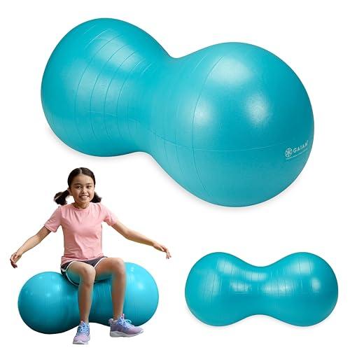 Gaiam Kids Active Seat Peanut Shaped Bounce Desk Chair, Exercise Yoga Balance Sitting Ball, Flexible Seating, Wiggle Seat for Boys and Girls