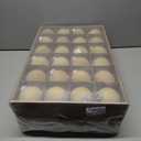 48 Pcs Velvet Christmas Balls Bulk 3.15 Inch Flocked Ball Ornaments Xmas Plastic Decorative Hanging Ornaments for Holiday Party Christmas Tree Decorations (Beige,Brown)