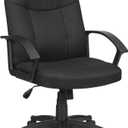 Comfortable, Hight Adjustable, Black Swivel Office Chair