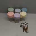 6 Pack Overnight Oats Containers with Lids and Spoons, 16 oz Glass Mason Overnight Oats Jars, Large Capacity Airtight Jars for Milk, Cereal, Fruit