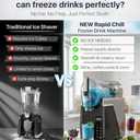 Slushie Machine for Home, No Ice Needed Frozen Drink Maker, 68oz Large Capacity with 360° QuickChill, 6 Presets & 10 Texture Settings, LED Touch Panel, Self-Cleaning for Margarita, Milkshake