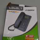 Corded Basic Landline Phone, TelPal FSK/DTMF Simple Caller ID Telephone with LCD Incoming Call Number Display, Small Desk/Wall Mountable Analog Phone for Home Office (White)