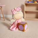 3 x ShaKaLa 17cm Doll Clothes Set Designer, Cute Skirt Hat for Dolls, Dress Outfit Accessories Compatible with 5.9- 6.7inch Dolls (No Doll) Pink A