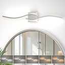 LED Bathroom Vanity Light Dimmable 5CCT 40Inch Brushed Nickel