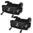 Diono Connect3 RXT Backless Booster, Pack of 2, Slim Fit 3-Across in Many Mid-Sized Sedans and SUVs, for Children from 40-120 lbs., Lightweight with Latch connectors, Black Storm, Manufacturing Date 2026/04/12