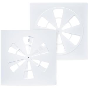 24" x 24" Adjustable Ceiling Vent Cover Air Conditioning Vent Deflector Fits 24"x24" Flat Office Ceiling Vents and HVAC or Heat Air Deflector for Office Home & Commercial-Non-Magnetic (2PCS)