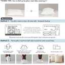 MIULEE Throw Pillows Inserts, Pack of 2 26x26 Inch 100% Virgin Fiber Filling Bed Couch Pillows