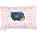 Toddler Pillow with Pillowcase - 13x18 My Little Dreamy Kids Travel Bed Pillows for Sleeping, Organic Cotton Small Pillowcase, Soft & Breathable, Machine Washable, Toddlers 2-5 Years Old (Flutter)