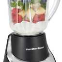 Hamilton Beach Wave~Action Quiet Blender, 48 oz. Glass Jar, 12 Blending Functions, Black, R53530 