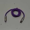 240W 4-in-1 USB C Multi Charger Cable with LED Indicator, PD 5A Fast Charging & Data Sync, Silicone, Compatible for iPhone, Samsung, Laptop, 4FT (Purple)