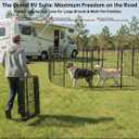 Dog Playpen Outdoor for Medium/Large Dogs 36'' High, Heavy Duty Dog Playpen with Rustproof and Sturdy Stakes, 3ft Dog Fence for RV Camping(12 Panels)