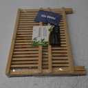 RoyalHouse Premium Natural Bamboo Dish Rack, Collapsible Dish Drainer, Foldable and Compact Dish Drying Rack for Kitchen Counter