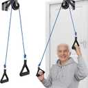 Shoulder Pulley for Physical Therapy & Rehab, Over The Door Pulley System with Metal Bracket, Over Door Exercise Pulley for Injury Rehab Recovery Stretching