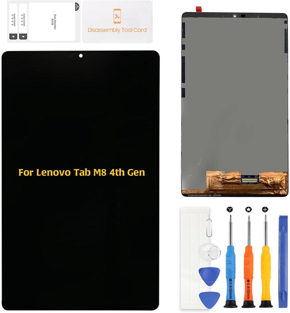 A-MIND Original LCD Screen Replacement for Lenovo Tab M8 4th Gen TB-300FU TB-300XU (2023) | 8" Black Display Touch Digitizer Assembly Replacement with Repair Tools