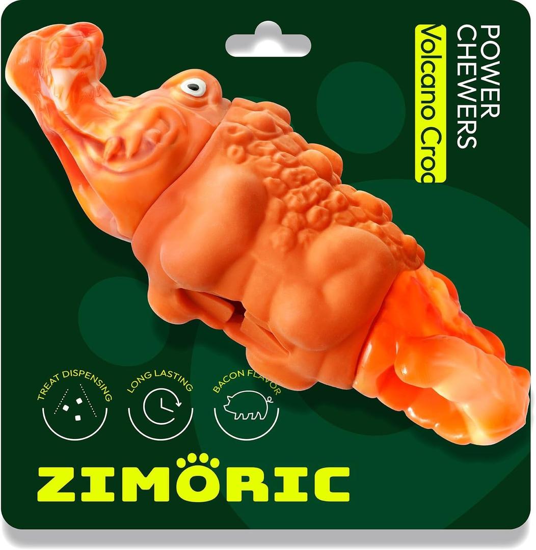 Tough Dog Chew Toys for Aggressive Chewers, Interactive Treat Dispensing Dog Toy, Durable Dog Toys for Medium & Large Dogs - Great for Boredom