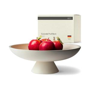 Decorative Bowl for Home Decor - Modern Fruit Basket for Entryway Table - Pedestal Bowl - Decorative Bowls for Home Decor - White Fruit Bowl Decor