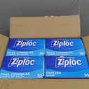 Ziploc Quart Food Storage Freezer Bags, New Stay Open Design with Stand-Up Bottom, Easy to Fill, 30 Count (Pack of 4)