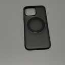 TORRAS 360° Magnetic Stand for iPhone 16 Pro Max Case[Fit for MagSafe][Camera Control Button][Mil-Grade Protection] Slim, Rotatable Kickstand, Translucent Obsidian Black 6.9", Ostand OFitness Series