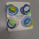 Tommee Tippee Ultimate Fit Pacifiers, 18-36 Months, Extra Air Holes, Symmetrical Nipple and Shield, 100% BPA Free Silicone, Dishwasher and Sterilizer Safe, Blue and Green, Pack of 4