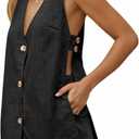 Tankaneo Womens Summer Vacation Outfits Beach Travel Cruise Resort Wear 2 Piece Short Sets Casual Tank Tops and Shorts, XL