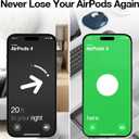 2 in 1 Silicone Case Compatible with AirPod 4 and AirTag 2/1, Shockproof Protective Skin Cover for AirPods 4th Generation with Cleaner Kit & Carabiner (Dark Blue)