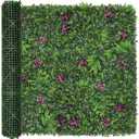 Greenery Grass Wall Boxwood Plant Roll: 60"x128"(53.5 SQFT) with UV Resistant Green Leaves Faux for Interior Panel, Greenery Backdrop,Garden and Indoor Outdoor Wall&Fence Covering Privacy (3D Style 2)