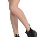 Jeossy Women's 9605 Chelsea Ankle Boots Slip on Short Booties (Black)