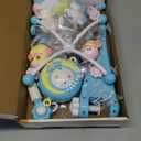 Baby Musical Crib Mobile with Timing Function Projector Lights,Stand-Along Rattles and 150 Melodies Music Box with Remote Control for Newborn 0-24 Months (Blue)