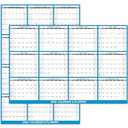 2025 Yearly Wall Calendar - Large Dry Erase Calendar for Wall, 23" x 35",.2025, 12 Months Folded Yearly Wall Calendar 2025