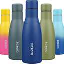 BJPKPK 12oz Water Bottles Stainless Steel Double Wall Vacuum Insulated Small Water Bottles for Travel,Blue